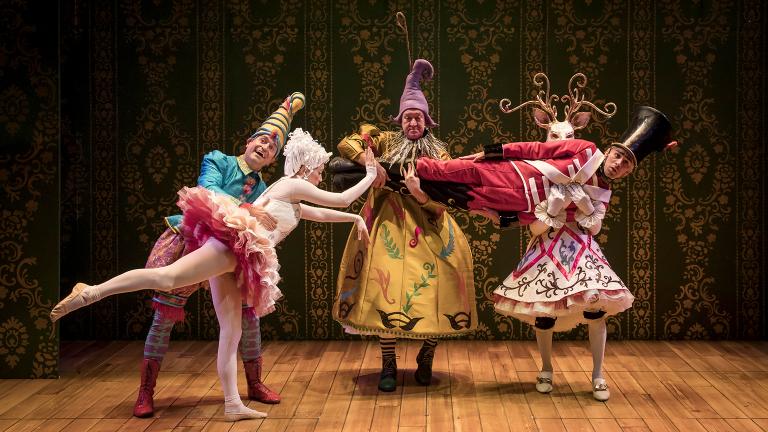 The cast of “The Steadfast Tin Soldier” at Lookingglass Theatre. (Photo by Liz Lauren)