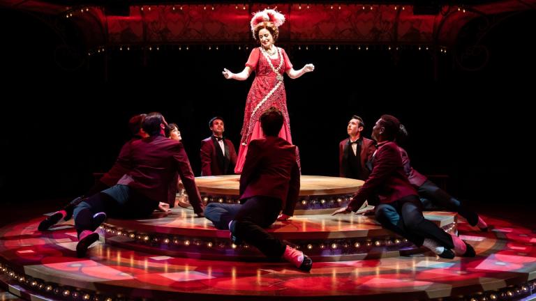 Heidi Kettenring stars in the Marriott Theatre production of “Hello, Dolly!” (Credit: Liz Lauren)