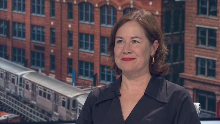 Heidi Mueller, director of the Illinois Department of Children and Family Services, appears on “Chicago Tonight: Black Voices” on May 8, 2024. (WTTW News)