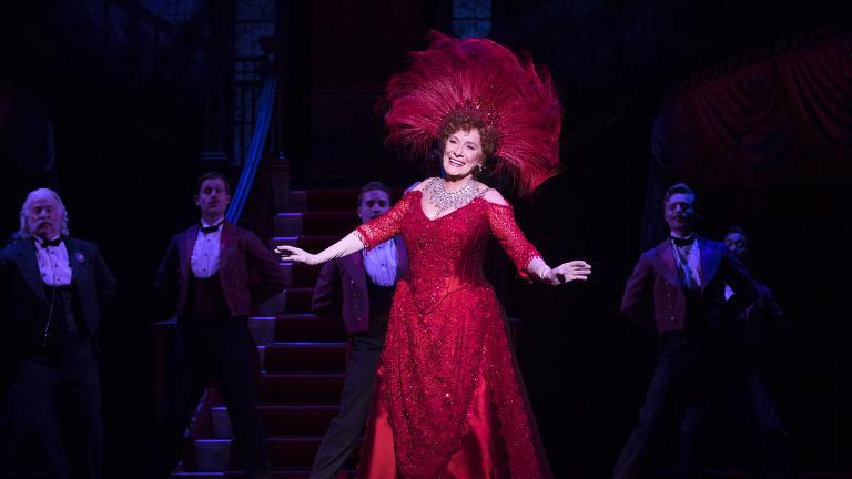 Betty Buckley, center, and the “Hello, Dolly!” National Tour Company – 2018. (Photo credit: Julieta Cervantes)
