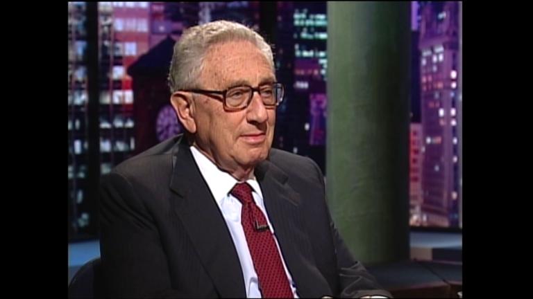 Henry Kissinger appears on “Chicago Tonight” on June 19, 2001. (WTTW News)