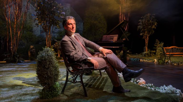 Hershey Felder in “Rachmaninoff and the Tsar.” (Stefano DeCarli)