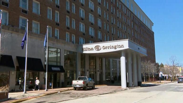The Orrington hotel in Evanston. (WTTW News)
