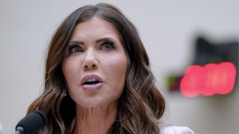 Homeland Security Secretary Kristi Noem testifies during a House Committee on the Judiciary oversight hearing of the Department of Homeland Security on Capitol Hill, Wednesday, March 4, 2026, in Washington. (AP Photo / Mariam Zuhaib)