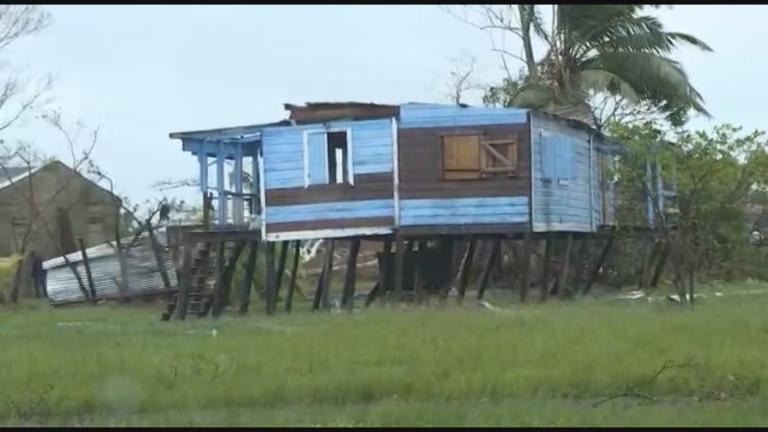 Damage caused by the Category 4 storm Hurricane Iota. (WTTW News via CNN)