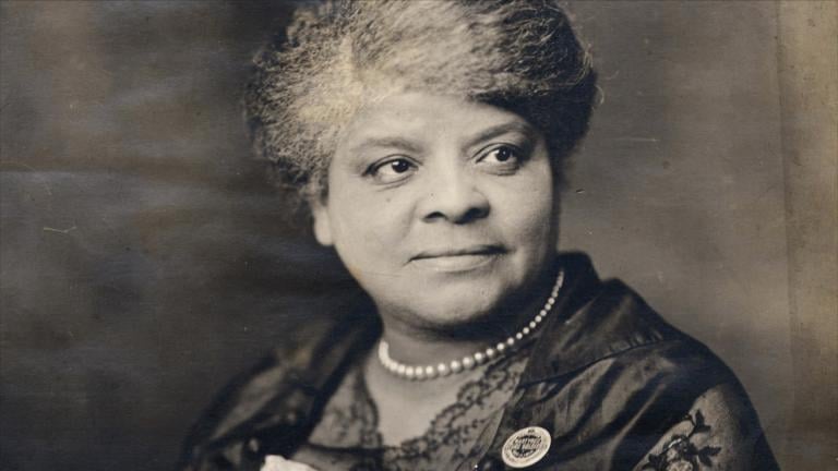 A photograph of Ida B. Wells.