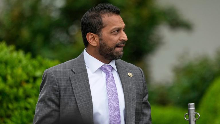 FBI director Kash Patel arrives on the South Lawn of the White House before President Donald Trump and first lady Melania Trump participate in the White House Easter Egg Roll, April 21, 2025, in Washington. (AP Photo / Alex Brandon, File)