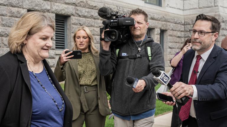 Milwaukee County Circuit Judge Hannah Dugan leaves the federal courthouse after a hearing Thursday, May 15, 2025, in Milwaukee. (AP Photo / Andy Manis)