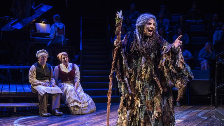 Michael Mahler, left, Brianna Borger, center and Bethany Thomas in “Into the Woods.” (Photo: Michael Brosilow)