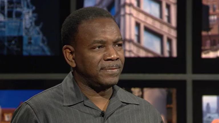 The Rev. Ira Acree appears on “Chicago Tonight” on Nov. 24, 2015. (WTTW News)