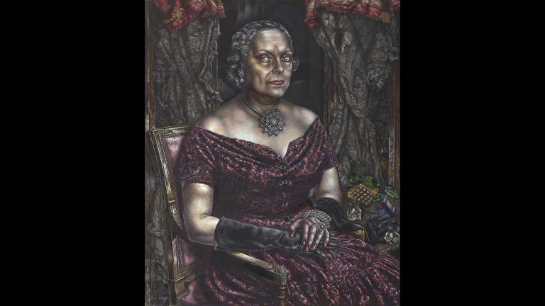 Ivan Albright. “Portrait of Mary Block,” 1955-‘57. Gift of Mary and Leigh Block. (© The Art Institute of Chicago)