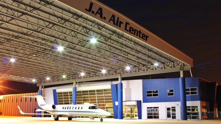 The JA Air hangar at Aurora Municipal Airport. (Provided)