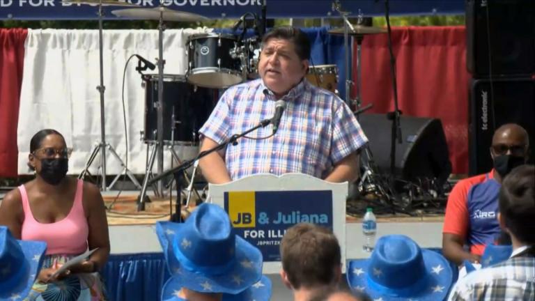 Pritzker, however, who has been a mainstay at the fair since it opened last week, skipped Democrats Day. (WTTW News)