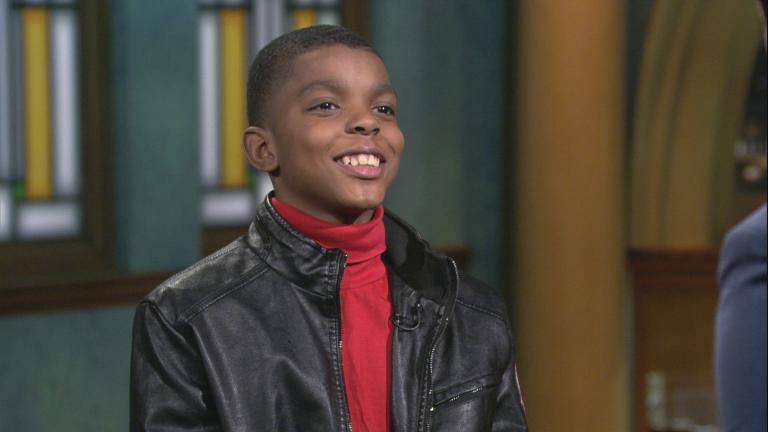 Jahkil Jackson appears on “Chicago Tonight” on Dec. 26, 2019. (WTTW News)