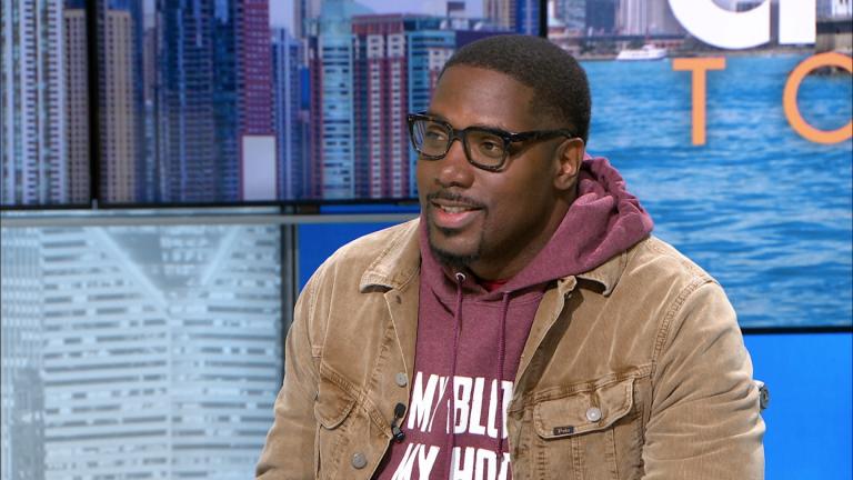 Jahmal Cole appears on “Chicago Tonight” on April 20, 2026. (WTTW News)