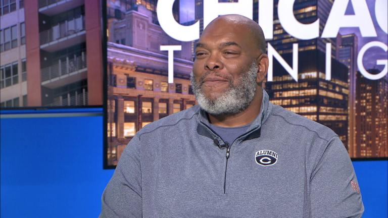 James “Big Cat” Williams on the Dec. 4, 2025, episode of “Chicago Tonight.” (WTTW News)
