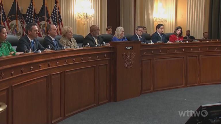 The January 6 Committee meets on June 9, 2022. (PBS NewsHour)