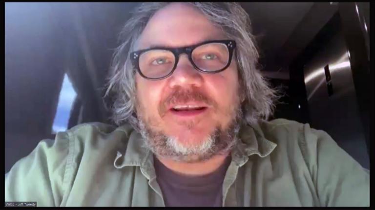 Jeff Tweedy appears on "Chicago Tonight" via Zoom, Aug. 24, 2021. (WTTW News)