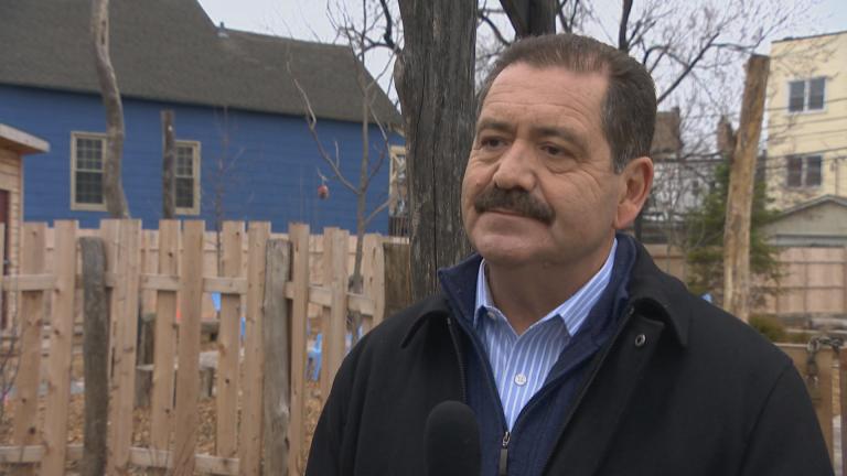 U.S. Rep. Jesus “Chuy” Garcia speaks with WTTW News on Thursday, March 26, 2020. 