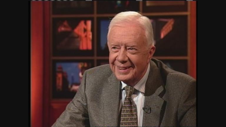 Former President Jimmy Carter appears on "Chicago Tonight" in 2006. (WTTW News)