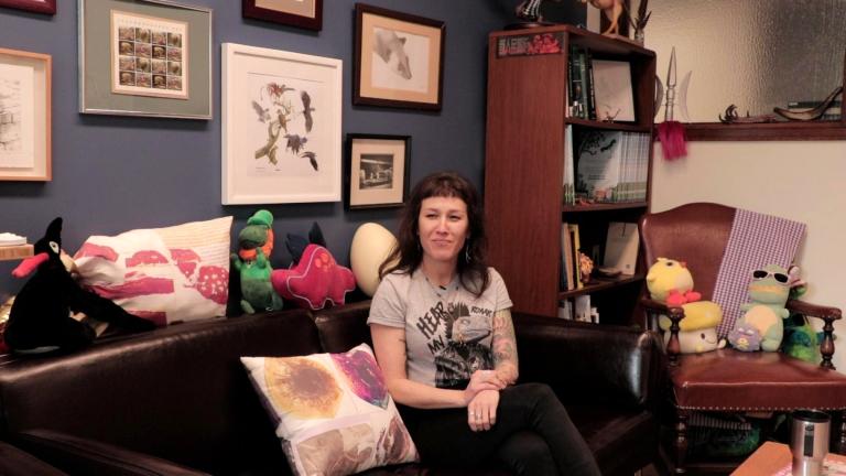 Jingmai O’Connor, associate curator of fossil reptiles at Chicago’s Field Museum of Natural History. (WTTW News)