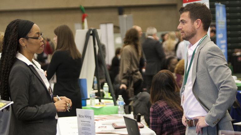 The College of DuPage hosts a career fair. (COD Newsroom / Flickr)