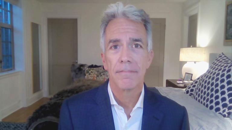 Former U.S. Rep. Joe Walsh on Oct. 2, 2023. (WTTW News)