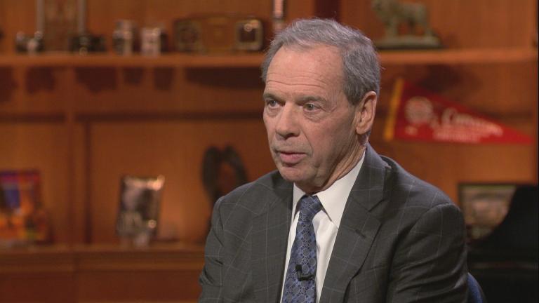 Outgoing Illinois Senate President John Cullerton appears on “Chicago Tonight” on Jan. 13, 2020. (WTTW News)