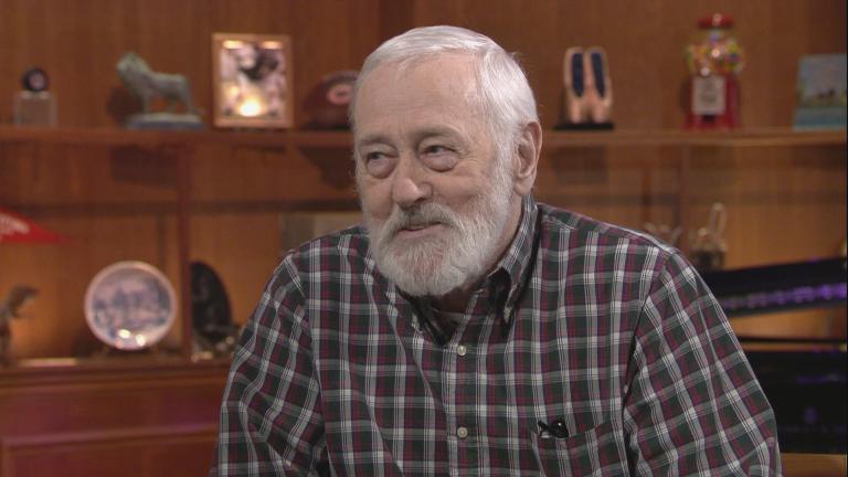 John Mahoney appears on “Chicago Tonight” in August 2017.