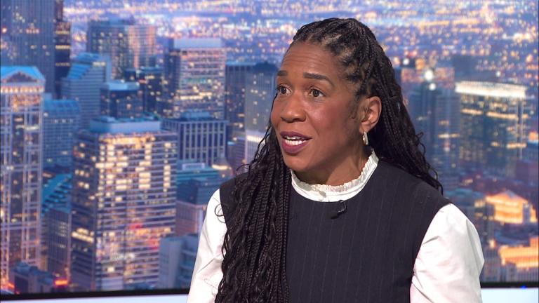 Lt. Gov. Juliana Stratton appears on “Chicago Tonight” on April 6, 2026. (WTTW News)