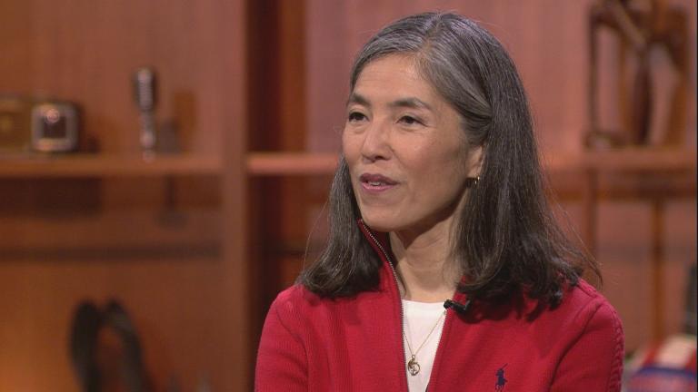 Chicago Department of Public Health Commissioner Julie Morita appears on “Chicago Tonight” on April 11, 2019. 