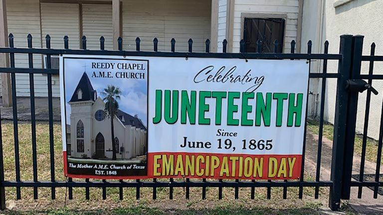 Reedy Chapel AME Church in Galveston, Texas.