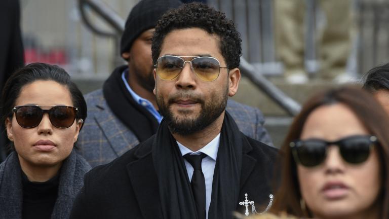 Former “Empire” actor Jussie Smollett leaves the Leighton Criminal Courthouse in Chicago, Monday Feb. 24, 2020. (AP Photo / Matt Marton file)