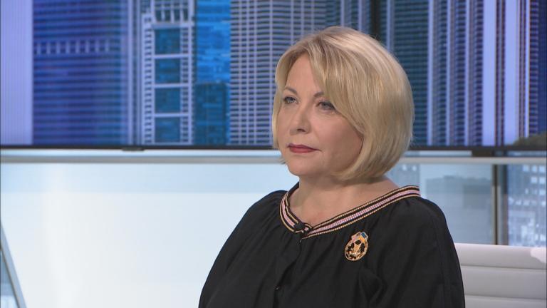 Former First Lady of Ukraine Kateryna Yushchenko appears on “Chicago Tonight” on Thursday, Sept. 14, 2023. (WTTW News)