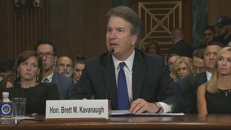 “My family and my name have been totally and permanently destroyed by vicious and false additional accusations,” Judge Brett Kavanaugh said during a hearing on Thursday, Sept. 27, 2018.