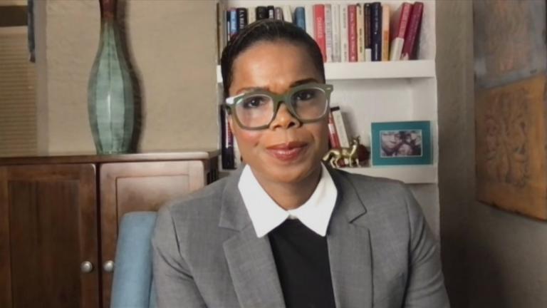 Cook County State’s Attorney Kim Foxx appears on “Chicago Tonight” via Zoom on Tuesday, Jan. 12, 2021. (WTTW News)