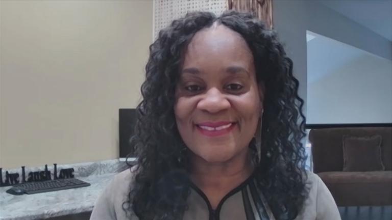 State Sen. Kimberly Lightford appears on “Black Voices” on Sunday, Nov. 1, 2020. (WTTW News)