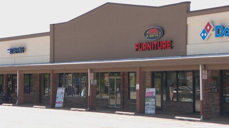 Laura’s Furniture in Aurora. (WTTW News)