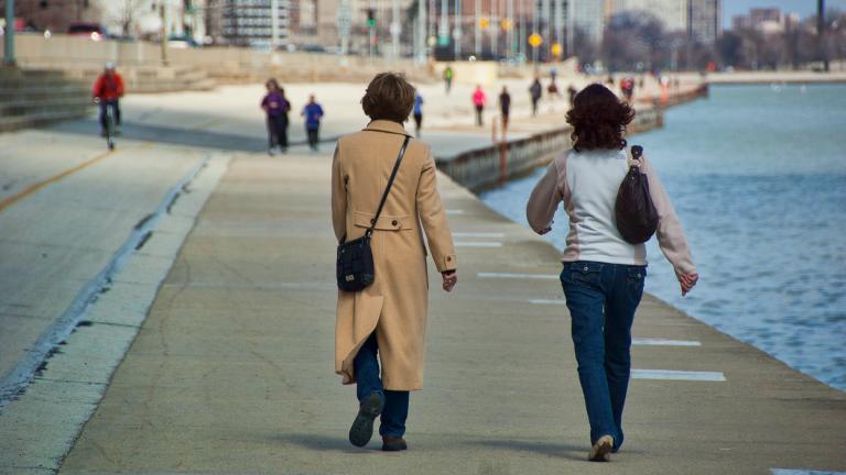 Mayor Lori Lightfoot shut down the lakefront, Riverwalk and The 606 trail on March 26 to curb the spread of COVID-19. (Eric Allix Rogers / Flickr)