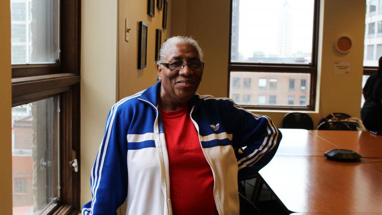 Laura Doss, 68, was homeless for 16 years. She recently graduated from a public speaking program. (Courtesy of Speak Up)
