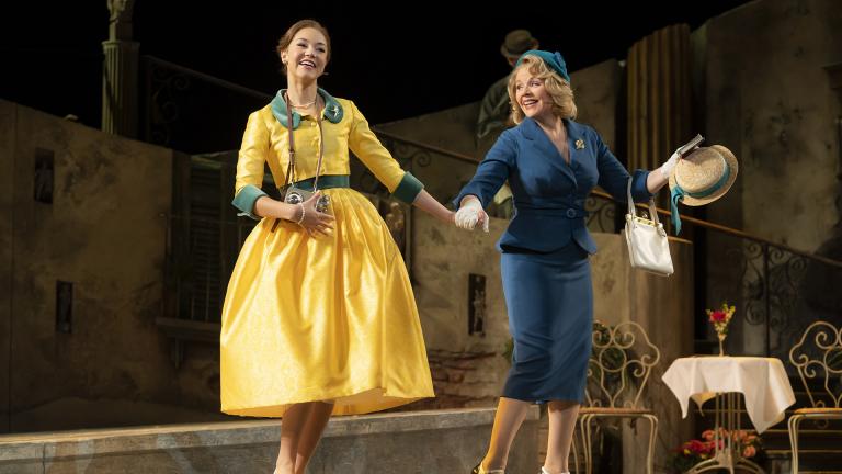 Solea Pfeiffer and Renée Fleming in the “The Light in the Piazza” at Lyric Opera House. (Photo by Liz Lauren)