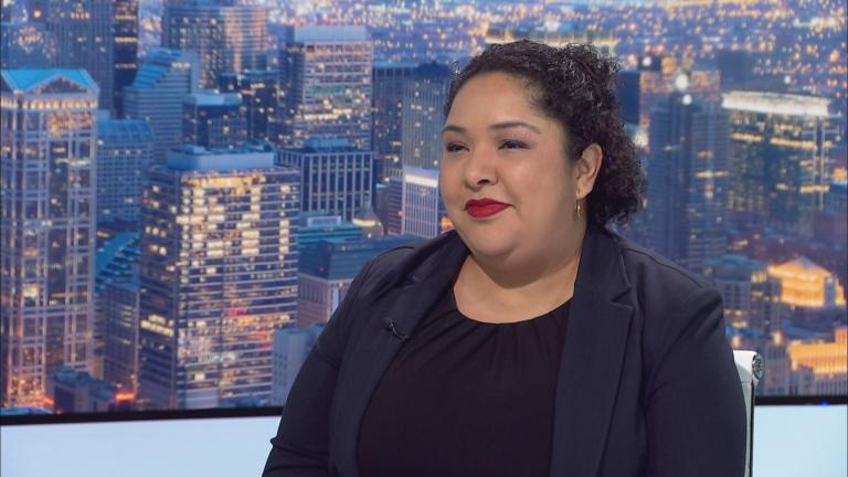 DOH Commissioner Lissette Castañeda appears on "Chicago Tonight" on May 20, 2025. (WTTW News)