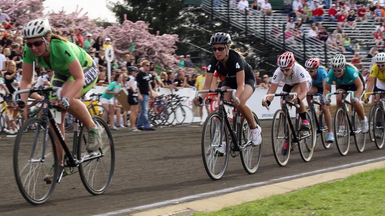 The women’s Little 500 bike race on April 24, 2009. (Indiana Public Media / Flickr)