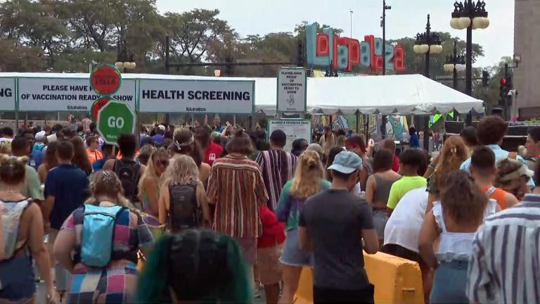Fears spike that Lollapalooza will be a super-spreader event, with thousands of locals and tourists attending amid surging delta variant cases. (WTTW News)