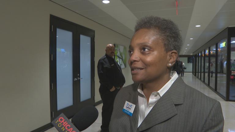 “Toni Preckwinkle is doing what a party boss does,” mayoral candidate Lori Lightfoot said Monday, Dec. 17, 2018.