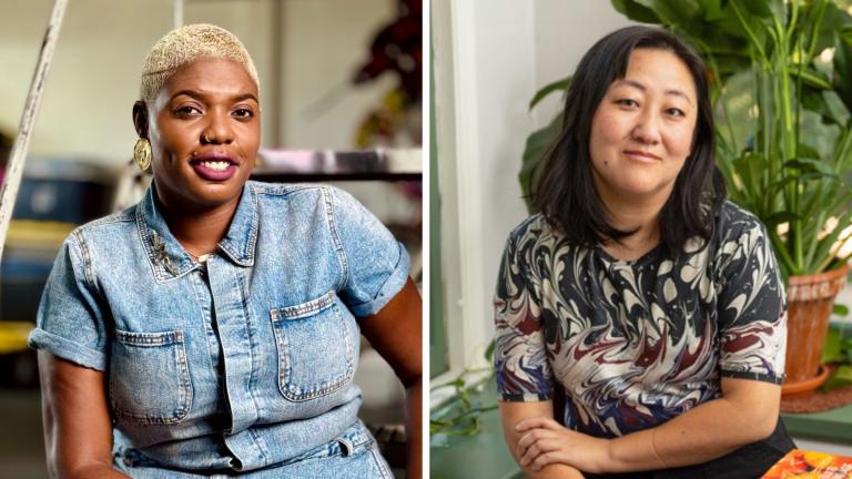 Multimedia artist Ebony G. Patterson (left) and fiction writer Ling Ma (right) are among 22 scientists, artists and scholars who have been awarded the John D. and Catherine T. MacArthur Foundation fellowship. (Courtesy of the John D. and Catherine T. MacArthur Foundation)