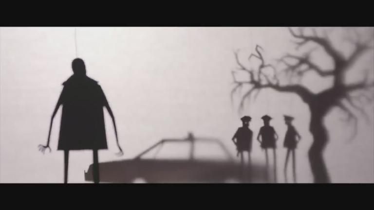 A still image from Manual Cinema’s trailer for “Candyman.” (WTTW News via Manual Cinema)