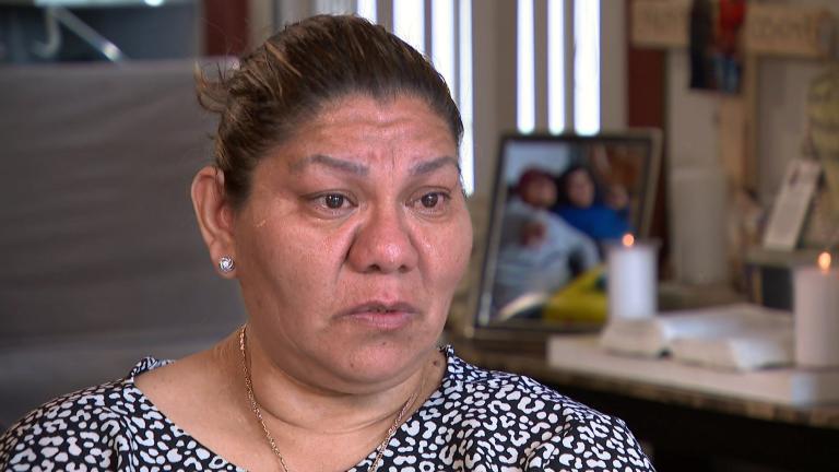 Maria Trujillo lost two sons within four months of each other. (WTTW News) Maria Trujillo lost two sons within four months of each other. (WTTW News)