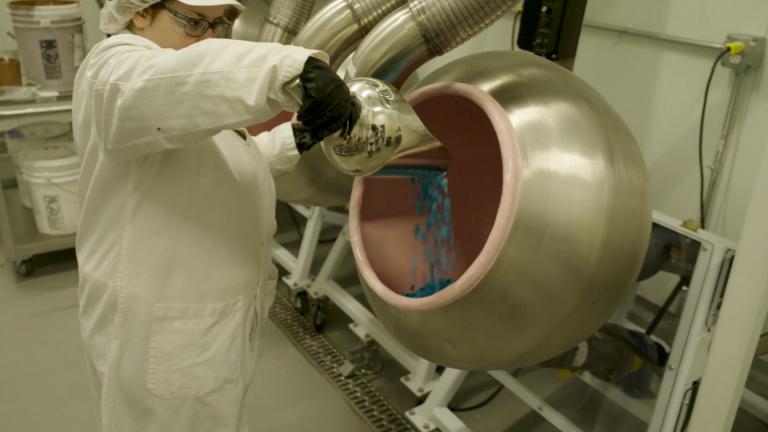 Inside of the snacking panning room of Mars’ new research facility on Goose Island. (Courtesy of Mars)