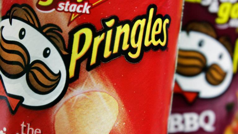 In this April 5, 2011 file photo, Pringles chips are seen in a posed photo at a West Bath, Maine grocery store. (AP Photo / Pat Wellenbach, File)